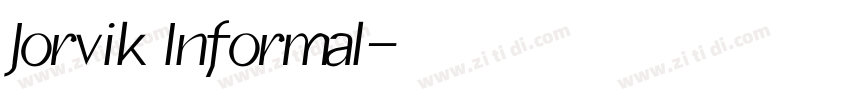 Jorvik Informal字体转换